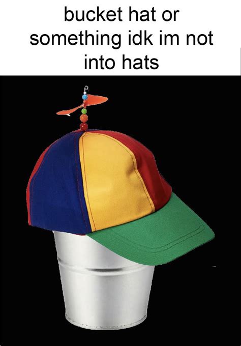 bucket hat meme.